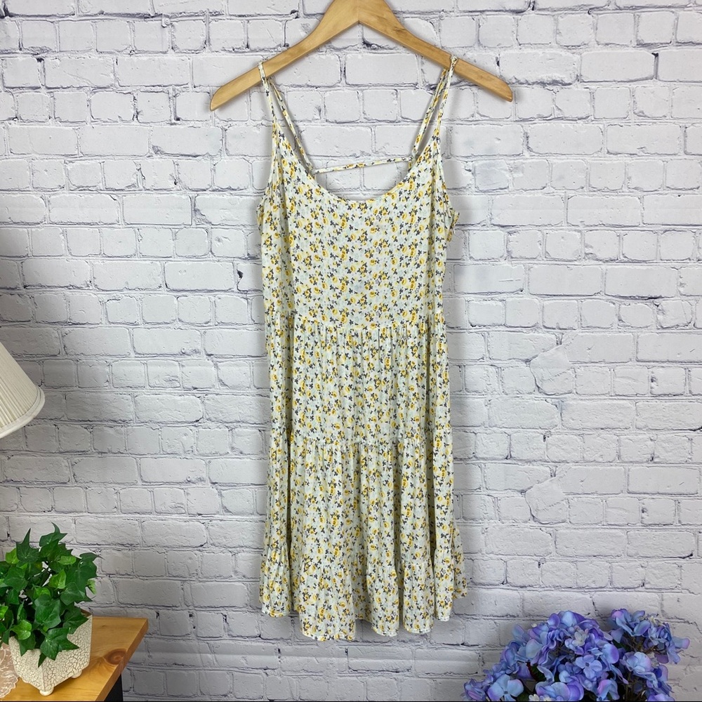 DIVIDED Yellow floral Sundress size 10